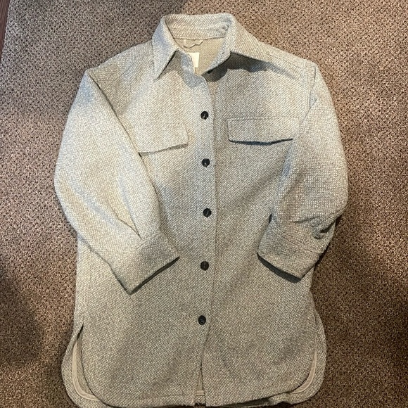 H&M tweed green Shacket - Picture 1 of 3